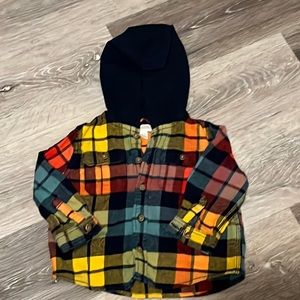 ✨4/$20✨ Flannel shirt 12-18 m